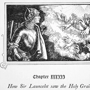 How Sir Launcelot saw the Holy Grail, 1905. Artist: Dora Curtis