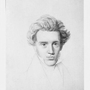 Soren Kierkegaard (1813-1855), c. 1840. Artist: Kierkegaard, Niels Christian (1806-1882)