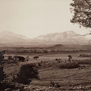 The Spanish Peaks, c. 1871. Creator: William H. Jackson