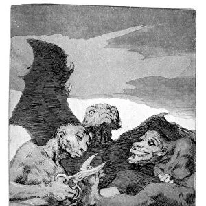 They spruce themselves up, 1799. Artist: Francisco Goya