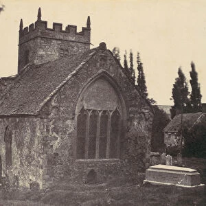 St. Cyriac Church at Lacock Abbey, 1850s. Creator: Unknown