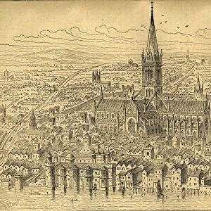 St. Pauls and the Neighbourhood in 1540, (1897). Creator: Unknown