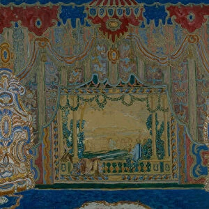 Stage design for the theatre play Don Juan by Moliere, 1910. Artist: Golovin, Alexander Yakovlevich (1863-1930)