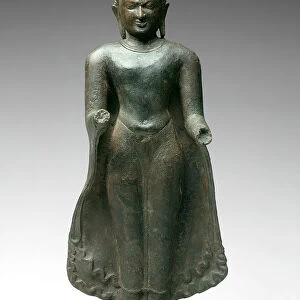 Standing Buddha, Pagan period, 11th / 12th century. Creator: Unknown