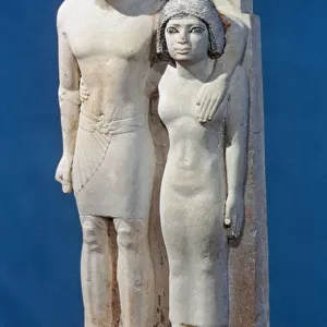 Statue of Memi and Sabu, 26th-25th century BC