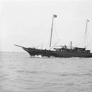 The steam yacht Dotterel, 1914. Creator: Kirk & Sons of Cowes