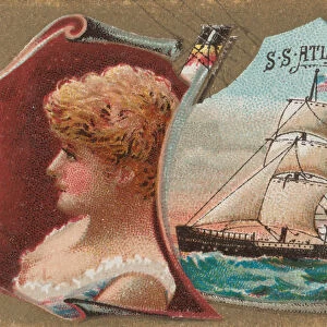 Steamship Atlas, Atlas Steamship Company, from the Ocean and River Steamers series (N83