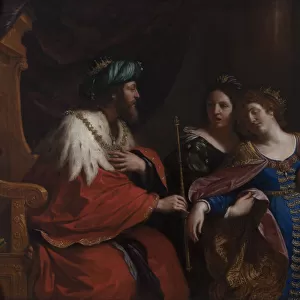 The story of Esther and Ahasuerus, 1639. Artist: Guercino (1591-1666)
