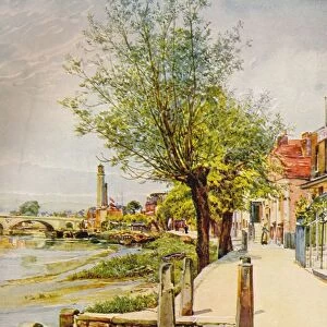 Strand on the Green Chiswick, 1905, (c1915). Artist: Edward Charles Clifford