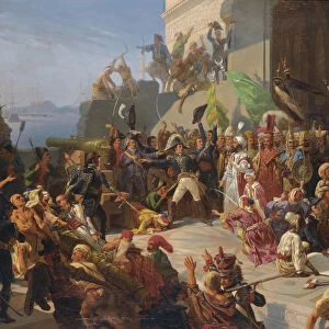 Sultan Selim III visiting General Sebastiani during the defence of Constantinople against the Britis
