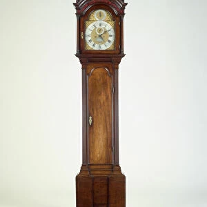 Tall Case Clock, c. 1750. Creators: George Glinn, Thomas Hughes