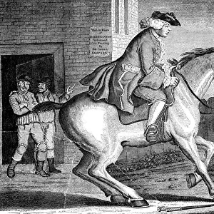 The Taylor riding to Brentford, 1768. Artist: TS Stayner