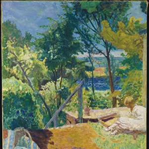 Terrasse a Vernon, 1923. Artist: Bonnard, Pierre (1867-1947)