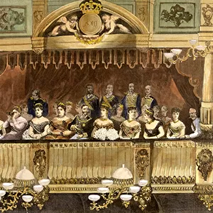 Theater box at the Royal Theatre with Maria Cristina, 1879 Alfonso XII, King of Spain