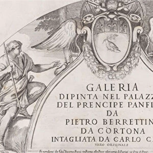 Title page to Galleria Dipinta nel Palazzo del Prencipe Panfilio after the ceiling f