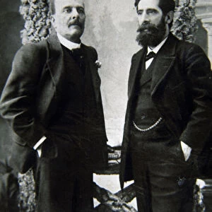 Tomas Breton (1850-1923), Spanish composer and Ricardo de la Vega (1839-1910)