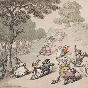 One Tree Hill, Greenwich Park, 1802. 1802. Creator: Thomas Rowlandson