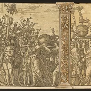 The Triumph of Julius Caesar [no. 3 and 4 plus 2 columns], 1599. Creator: Andrea Andreani