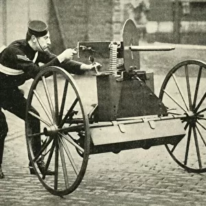 Types of Arms - Lord Dundonalds Galloping Gun-Carriage with Maxim, 1900. Creator