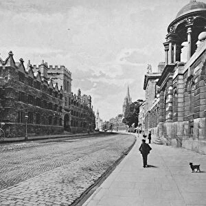 University College from High Street, Oxford, c1896
