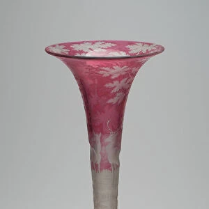 Vase, Bohemia, c. 1850. Creator: Bohemia Glass