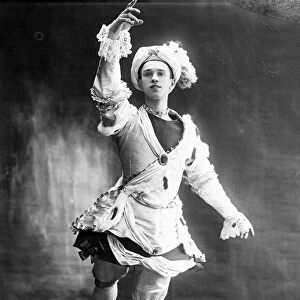 Vaslav Nijinsky, Russian ballet dancer, 1909