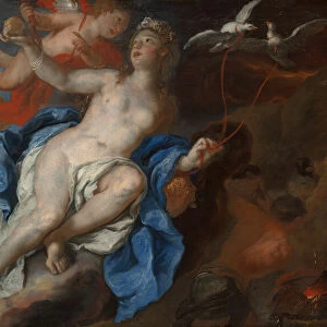 Venus and Cupid at the Forge of Vulcan, 1690 / 95. Creator: Johann Michael Rottmayr