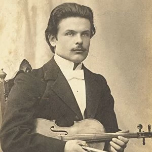 Victor Novacek (1873-1914) after the premiere of Violin Concerto in D minor, Op. 47 by Jean Sibelius