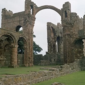 View of Lindisfarne priory, 7th century