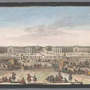 View of the Palace of Versailles, 1700-1799. Creators: Anon, Jacques Rigaud