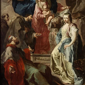 Virgin Mary with Four Saints, ca 1735