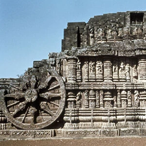 Side wall of the chariot, Temple of the Sun, Konarak, India, 13th century