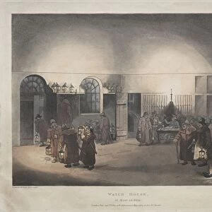 Watch House, St. Mary Le Boue, 1809. Creator: Thomas Rowlandson (British, 1756-1827)