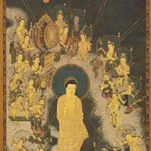 Welcoming Descent of Amida Buddha, 1300-33. Creator: Unknown
