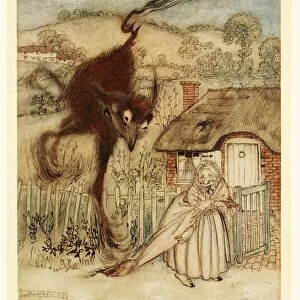 Well! she chuckled, I am in luck!, from English Fairy Tales, pub. 1922 (colour lithograph)