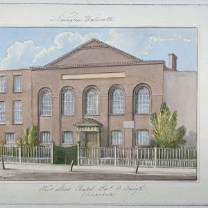 West Street Independent Chapel, Southwark, London, 1826. Artist: G Yates