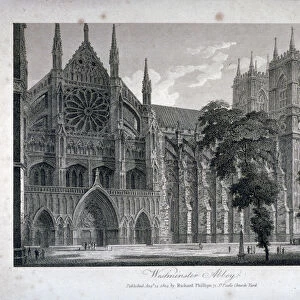 Westminster Abbey, London, 1804. Artist: Samuel Rawle