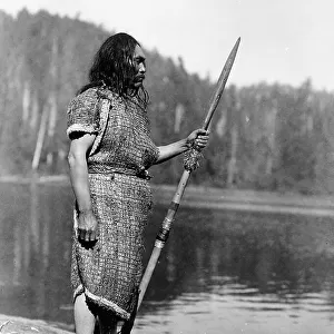 The whaler-Clayoquot, c1910. Creator: Edward Sheriff Curtis