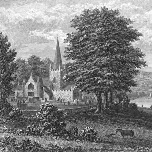 Whippingham Church, Isle of Wight, 1851. Artist: George Brannon