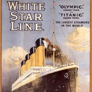 White Star Line. Titanic & Olympic, c. 1911. Artist: Anonymous