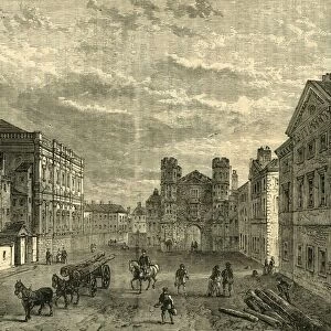 Whitehall, Looking Towards the Holbein Gateway, (1881). Creator: Unknown