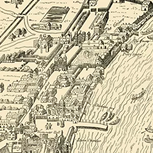 Whitehall and Westminster. (From Aggas Map), (1881). Creator: Unknown