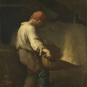 The Winnower, c. 1847. Artist: Millet, Jean-Francois (1814-1875)