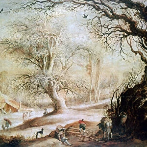 Winter Landscape, c1606-1656. Artist: Gysbrecht Leytens