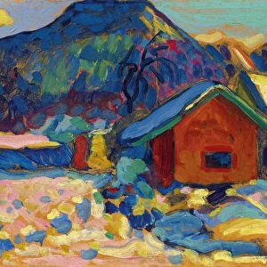 Winter study with mountain, 1908