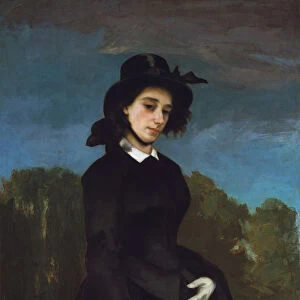 Woman in a Riding Habit (L Amazone), 1856. Creator: Gustave Courbet