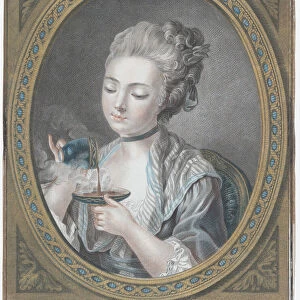 The Woman taking Coffee, 1774. Creator: Louis Marin Bonnet