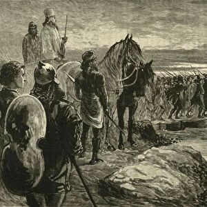 Xerxes Crossing The Hellespont, 1890. Creator: Unknown