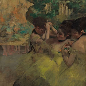 Yellow Dancers (In the Wings), 1874 / 76. Creator: Edgar Degas