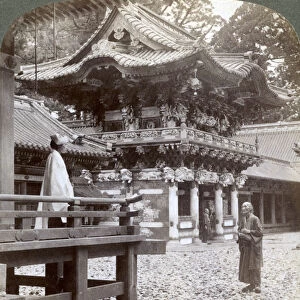 Yomeimon (gate), Buddhist Temple of Yakushi, Nikko, Japan, 1904. Artist: Underwood & Underwood